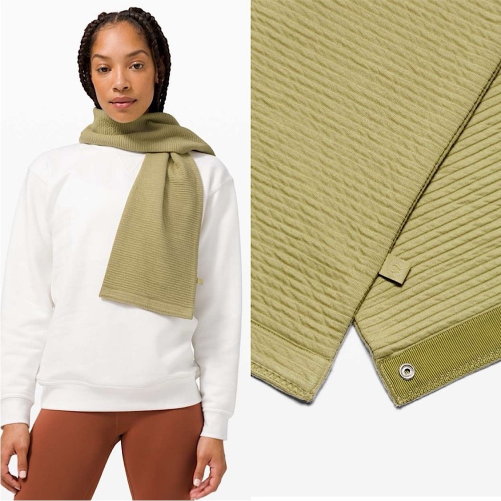 LULULEMON VINYASA SKINNY SCARF NWT Hazel Green